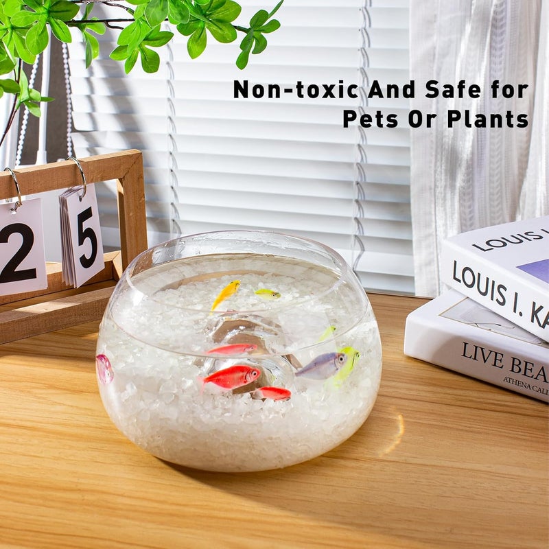 EZEELAI 0.5 Lb/230g Clear Quartz Crystal Stone Chips Bulk, Tumbled Healing Crystal Chips Natural Gemstones Crushed Stones Decorative Vase Fillers Aquarium Gravel Rocks, 3-5mm - Image 4
